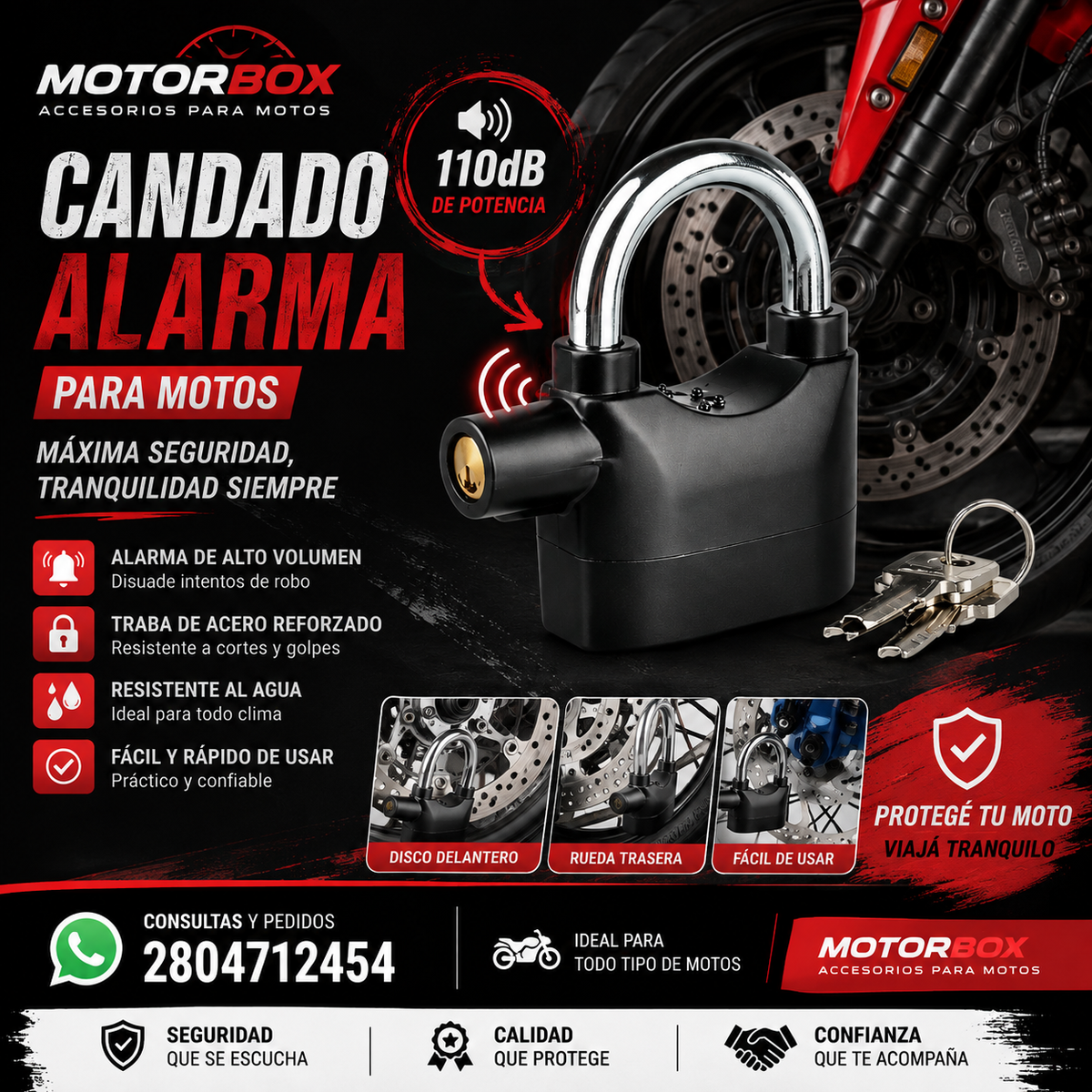 ¡PROTEGÉ TU MOTO COMO SE MERECE!